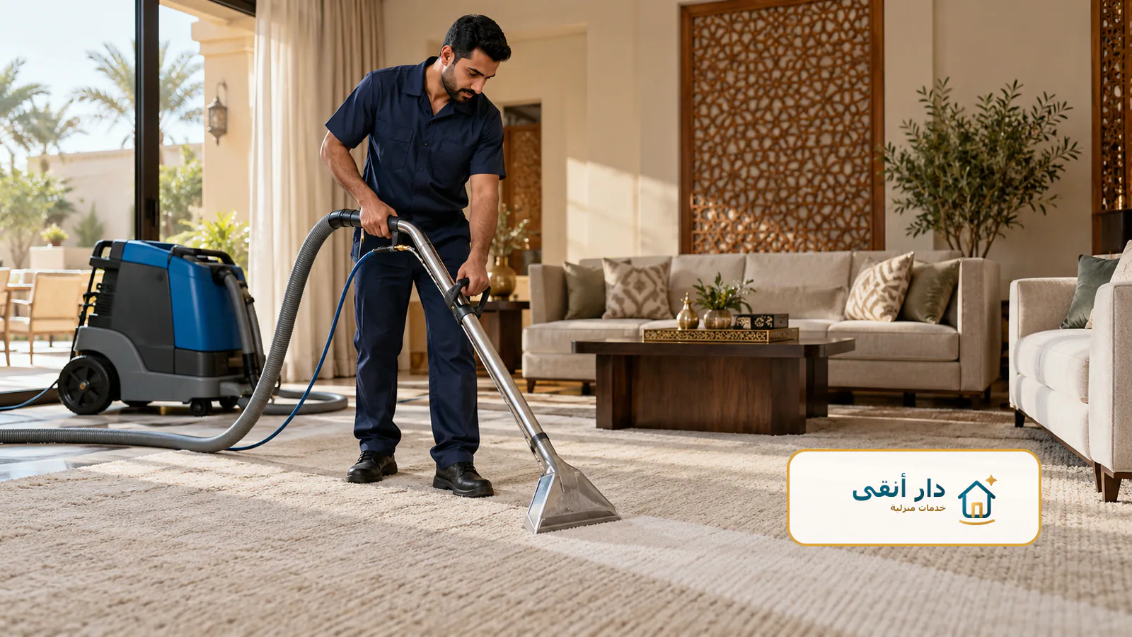 تنظيف السجاد منزليًا أم بواسطة متخصص؟